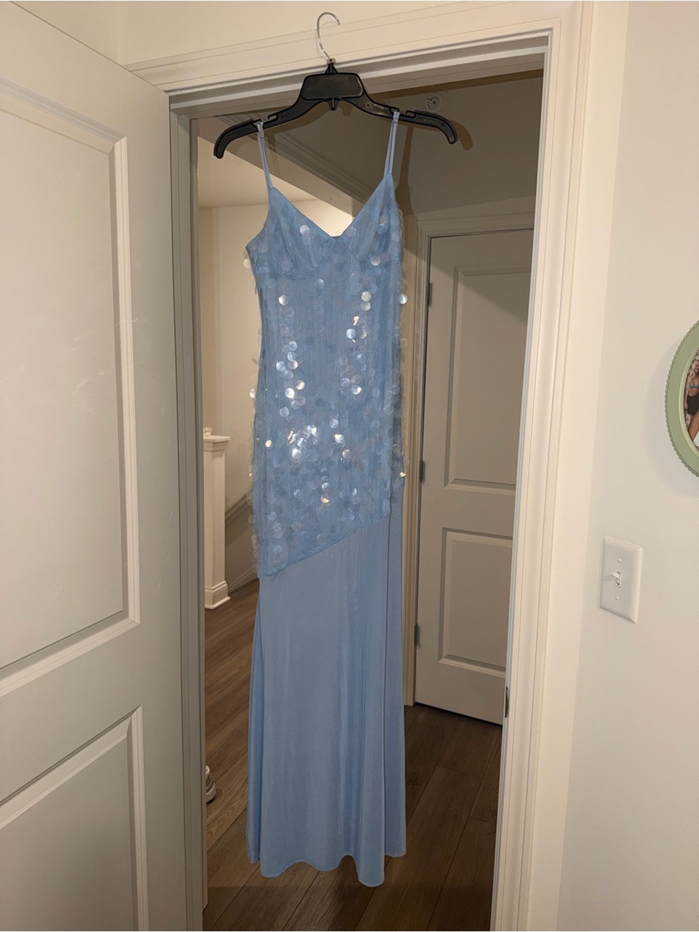 Hello Molly Light Blue Sequin Dress